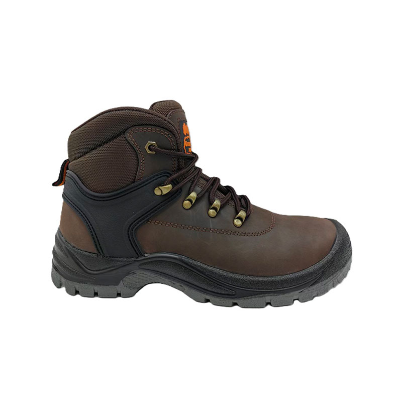 Crazy Horse Leather SR Anti-slip Safety Shoes