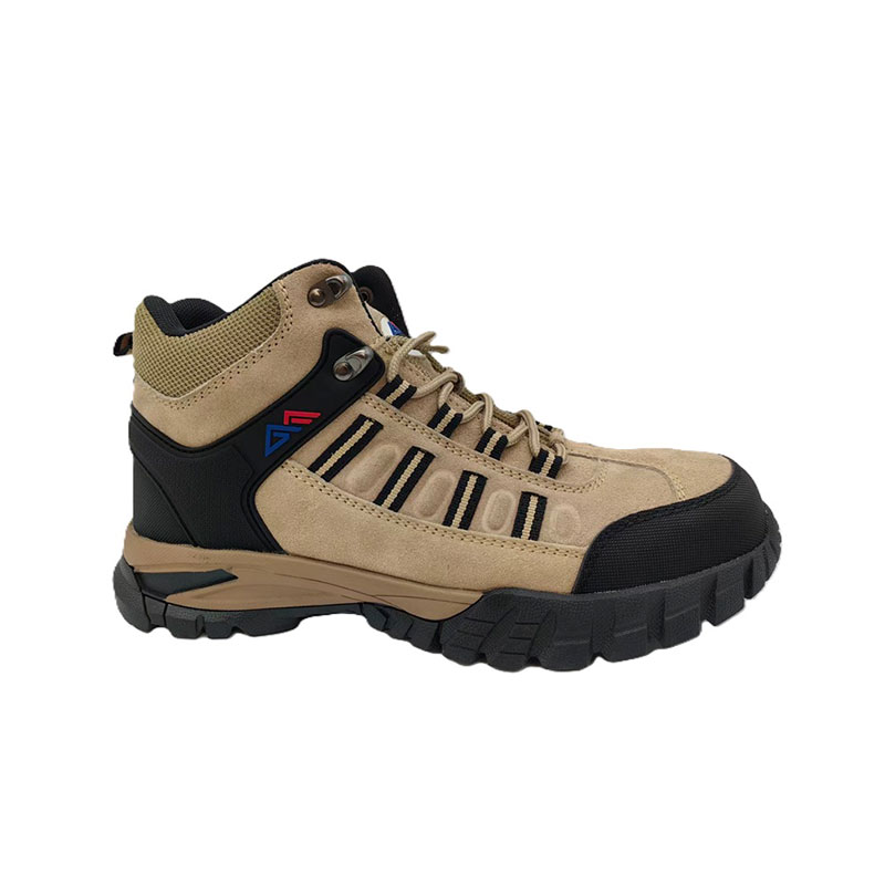 Scarpe antinfortunistiche con intersuola composita in pelle scamosciata di vacchetta